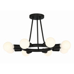 Dakota Semi Flush Ceiling Light - Black