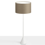 Lucilla Tonda Bolt Table Lamp - White / Dove Cotton