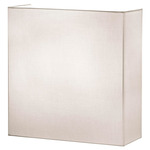 Quadrato Wall Sconce - Satin Nickel / Ivory Cotton