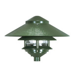 Outdoor Post Mount With Large Hood - Green / Transparent