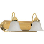 Ballerina Bathroom Vanity Light With Alabaster Glass - Polished Brass / Alabaster