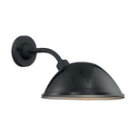 South Street Outdoor Wall Sconce - Black and Silver
