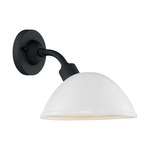 South Street Outdoor Wall Sconce - Black and White