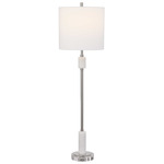Sussex Table Lamp - Polished Nickel / White