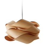 Link Pendant - Matte Black / Natural Beech