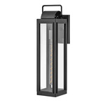 Sag Harbor 120V Outdoor Wall Sconce - Black / Clear