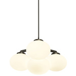 Cloudesley Chandelier - Bronze / Matte Opal