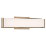 Citi Bathroom Vanity Light - Brushed Brass / White