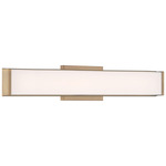 Citi Bathroom Vanity Light - Brushed Brass / White