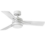 Ventus Ceiling Fan - Matte White / Matte White / Weathered Wood