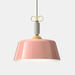 Bon Ton III Pendant - Brass / Pink