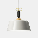 Bon Ton III Pendant - Brass / Grey