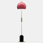 Bon Ton I Floor Lamp - Brass / Antique Pink
