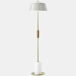 Bon Ton II Floor Lamp - Brass / Grey