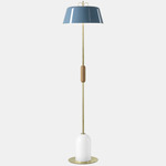 Bon Ton II Floor Lamp - Brass / Light Blue