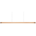 I-Line Linear Pendant - Matte Black / Natural Beech