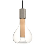 Eris Pendant - Aluminum / Natural Beech