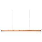 I-Line Linear Pendant - Matte Black / Natural Cherry