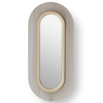 Lens Oval Wall Sconce - Matte Ivory / Grey