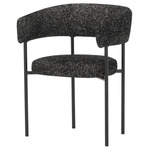 Cassia Dining Chair - Matte Black / Salt and Pepper