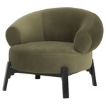 Romola Occasional Chair - Black / Safari Velour