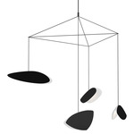 Papillons 4-Light Pendant - Satin Black / Satin Black