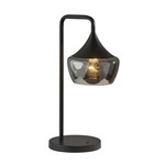 Eliza Table Lamp - Black / Smoked Glass