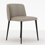 Ballet Dining Chair - Black / Clay Leather