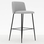 Ballet Bar Stool - Black / Silver Cloud