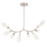 Fiori Modern Branch Chandelier - Beige Silver / Fiori White