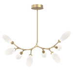 Fiori Modern Branch Chandelier - Gilded Brass / Fiori White