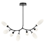 Fiori Modern Branch Chandelier - Matte Black / Fiori White