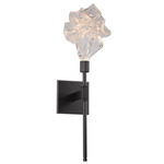 Blossom Belvedere Wall Sconce - Matte Black / Clear