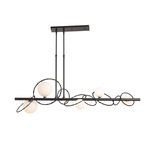 Olympus Linear Pendant - Dark Smoke / Opal