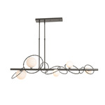 Olympus Linear Pendant - Natural Iron / Opal