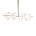 Vitre Linear Pendant - Soft Gold / White Swirl