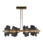 Ardesia Linear Pendant - Bronze / Vermont Slate