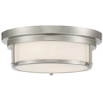 Finn Ceiling Light - Brushed Nickel / White