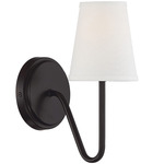 Daphne Wall Sconce - Oil Rubbed Bronze / White