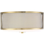 Holly Ceiling Light - Natural Brass / White