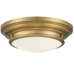 Susanna Ceiling Light - Natural Brass / White