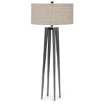 Josephine Quattro Floor Lamp - Gunmetal / Natural