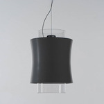 Fez Pendant - White / Glossy Black