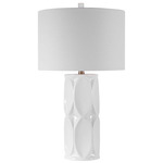 Sinclair Table Lamp - Gloss White / White