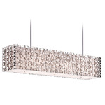 Ventura Blvd Linear Pendant - Polished Nickel / White