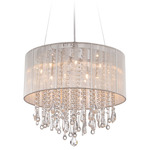 Beverly Drive Pendant / Flush Light - Stainless Steel / Silver