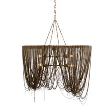 metal fringe chandelier