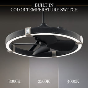 Atomic Smart Color-Select Ceiling Fan with Light