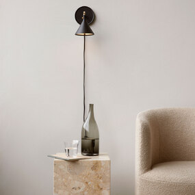 Cast Plug-In Wall Sconce with Diffuser