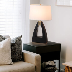 Trina Table Lamp with Round Shade
